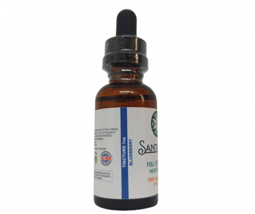 Cannabis tincture (1000 mg. CBD FULL SPECTRUM). blueberry